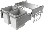 NABER GmbH Naber Cox base K1/600-2 Abfallsystem Frontauszug Vollauszug, 2x15,5 Liter,
