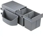 NABER GmbH Wesco Corner Boy 2 Abfallsystem Eckl&ouml;sungen Vollauszug/Schwenkbar, 2x 16