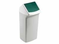 Durable Papierkorb 40l Polypropylen weiß/grün