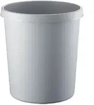 helit Papierkorb Polyethylen Hellgrau 41 cm