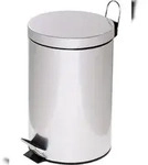 ALCO Tretabfalleimer mit Kunststoffeinsatz 12 Liter silber