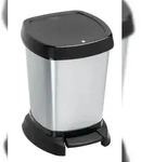 ROTHO Paso Kosmetikeimer "Paso" 6 l schwarz/silbermetallic