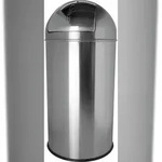 helit Push-Abfallbeh&auml;lter30L - edelstahl