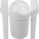 helit Push-Abfallbeh&auml;lter, 6L,wei&szlig;