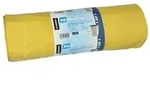 Papstar M&uuml;lls&auml;cke, LDPE 120 l 110 cm x 70 cm gelb, 4 x 50 St&uuml;ck