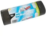 PAPSTAR 240 M&uuml;lls&auml;cke mit Zugband, LDPE 60 l 75 cm x 65 cm grau