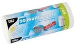 Papstar M&uuml;llbeutel, 60 L, 81 cm x 63 cm, WEISS, 50 St&uuml;ck