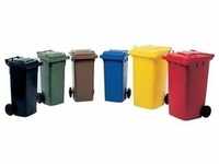 Mülltonne Müllgroßbehälter 80l grün Kunststoff Abfallbehälter