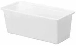 Geli Blumenkasten Standard 60 x 17,5 cm wei&szlig; eckig Wei&szlig;