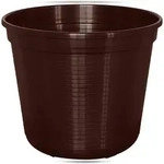 Geli Blumentopf Standard &Oslash; 32 cm braun Pflanztopf Kunststoff frostfest 13,5 Liter