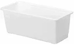 Geli Blumenkasten Standard 80 x 17,5 cm wei&szlig; eckig Wei&szlig;
