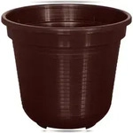 Geli Blumentopf Standard &Oslash; 16 cm braun Pflanztopf Kunststoff frostfest 1,4...
