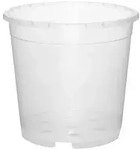 Geli 20x Orchideentopf Pflanzgef&auml;&szlig; Container Blumen umtopfen G&auml;rtnern &oslash;12cm H11cm