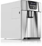 Klarstein Ice Volcano 2G Eismaschine LED 12kg je 24h 2l 6-12min silber Silber