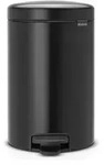 Brabantia 113741 M&uuml;lleimer 12 l Rund Schwarz