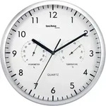 Technoline WT 650 - klassische, analoge Quarzwanduhr mit ThermoMeter und