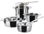 Alessi ajm100S8, pots&pans, 7er-set stahlt&ouml;pfe