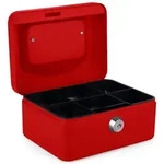 pavo 8011861 Geldkassette Gr&ouml;&szlig;e 1 rot Ma&szlig;e: (B)150 x (T)115 x (H)80 mm