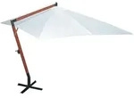 vidaXL Sonnenschirm 300 x 400 cm wei&szlig; Modell Titan Modern