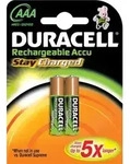 Akku NiMH AAA 1, 2V StayCharged (HR03) 800mAh *Duracell* 2er-Pack