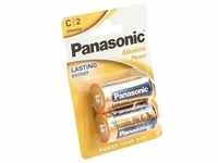 Panasonic Batterie Alkaline, Baby, C, LR14, 1.5V Alkaline Power, Retail Blister