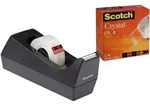 Scotch Klebebandabroller-Set Crystal Clear C38 Schwarz 19 mm (B) x 10 m (L)