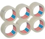 tesa Verpackungsklebeband Leise abrollbar tesapack Strong Transparent 50 mm (B) x 66