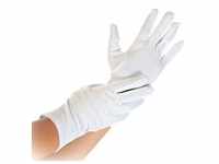 12 Paar Baumwollhandschuhe "Blanc" waschbar weiß Größe L Stoffhandschuhe