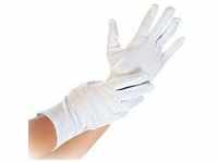 12 Paar Baumwollhandschuhe "Blanc" waschbar weiß Größe M Stoffhandschuhe