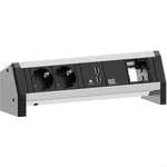 BACHMANN DESK 2x Schutzkontakt 1x USB Charger 1x ABD , GST18 Buchse, 0 m