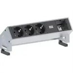 BACHMANN DESK2 3x Schutzkontakt 1x ABD GST18 Inox