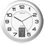 UNiLUX Wanduhr / Quarzuhr "INSTINCT", Durchm.: 305mm, silber
