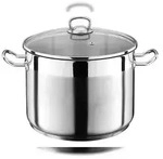 GSW Jumbotopf Profi 30 x 28 cm mit Glasdeckel, 20 Liter, induktionsgeeignet,