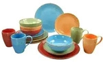 CreaTable Nature Collection Mediterran Kombiservice 16-tlg Steinzeug