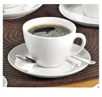 Esmeyer Kaffeetasse Bistro 433-255 Untertasse wei&szlig; 6 St./Pack.