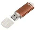 Hama USB-Stick Laeta 32GB USB 2.0 Bronze mit &Ouml;se