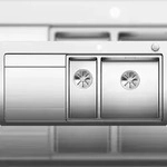 BLANCO GmbH + Co KG BLANCO DIVON II 6 S-IF Flachrandsp&uuml;le Edelstahl Seidengl. Becken