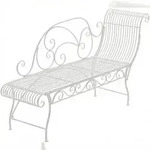 CLP Gartenbank Karma Metall HBT: 78x156x46 cm wei&szlig;