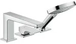 hansgrohe Metropol 3-Loch Einhebel-Wannenrandmischer mit Hebelgriff f&uuml;r Secuflex,