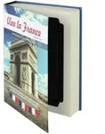 HMF 80925 Buchtresor Geldkassette mit Papierseiten, 23 x 15 x 4 cm, Frankreich