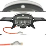 El Fuego Gasgrill Medison silber AY5261 Tischgrill Smoker