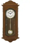 AMS W7013-1 Pendelwanduhr mit Nussbaum-Holzgeh&auml;use und Schlagwerk