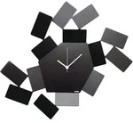 la stanza dello scirocco, schwarze-wanduhr, alessi