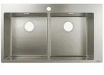 hansgrohe S71 S711-F765 Einbausp&uuml;le 370/370, Edelstahl