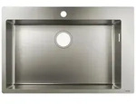 hansgrohe S71 S711-F660 Einbausp&uuml;le 660, Edelstahl