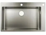 hansgrohe S71 S712-F660 Einbausp&uuml;le 660, Edelstahl