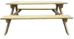 vidaXL Picknicktisch 150x135x71,5 cm Holz