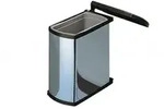 Hailo Abfallsammler 3418101 MF Swing bs Uno 18 Liter Edelstahl schwarz