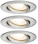 Paulmann LED Einbauleuchte Nova Plus 3er-Set schwenkbar IP65 rund 93mm 30&deg; GU10 3x7W