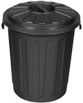 Keeeper M&uuml;lltonne mit Deckel 50 Liter grau